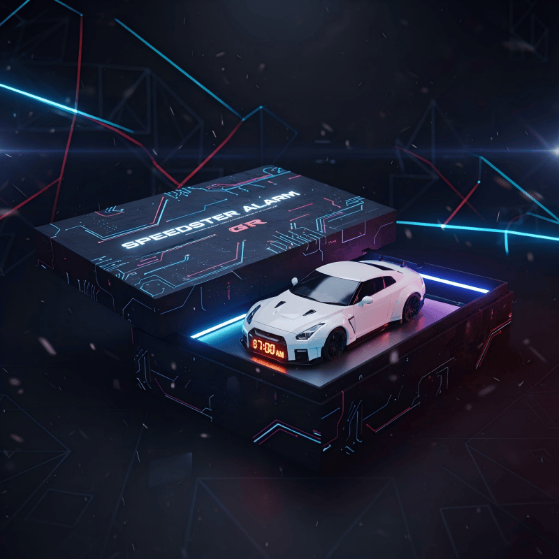 50%off- Hypercar Alarm Clock Realistic Engine & Light Effects