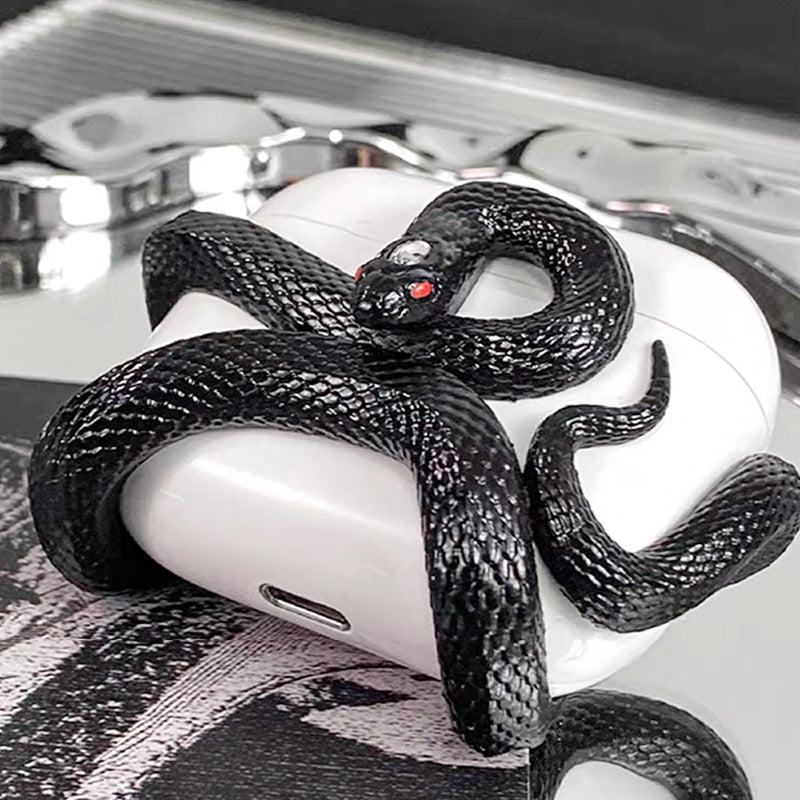 Creative 3D Snake Wireless Earphone Protective Case